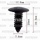 Клипса пластмассовая Chrysler, Dodge, Ford, GM, Opel защита, брызговики P37-0666 Patron