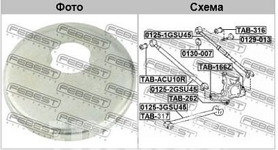 Экцентрик TOYOTA Harrier Lexus RX 0130-007 FEBEST