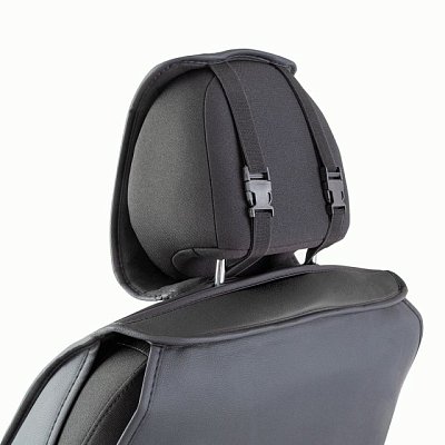 Накидки на сиденье Car Performance передние 2 шт алькантара + экокожа черные  CUS-3034 BK/BK