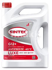 Антифриз  Sintec Luxe (-40) 3кг G12+ (красный) (4 шт/уп)