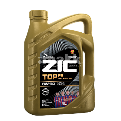 Масло моторное ZIC TOP FE 0W30 синт. ACEA A5/B5 4л