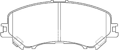 Колодки тормозные передние дисковые BP22804 SB NAGAMOCHI