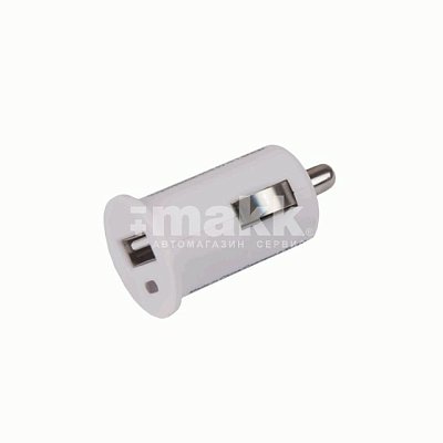 Автомобильное ЗУ USB 1А Continent белый ZA10-191WT (box1)