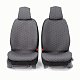 Накидки на сиденье Car Performance передние 2 шт  fiberflax серые 5шт/уп CUS-1052 GY/GY