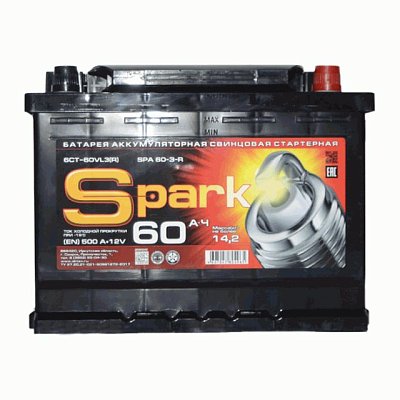 Аккумуляторная батарея 60 Ач Spark о/п  24,2*17,5*19
