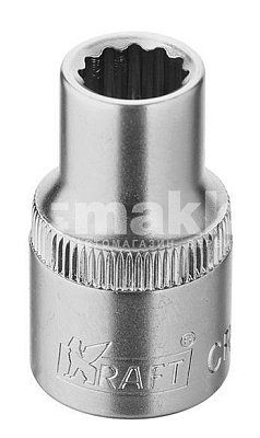 Головка торцевая стандартная двенадцатигранная 1/2" 30 мм Кraft 700358