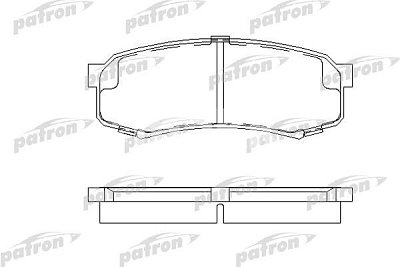 Колодки тормозные задние PBP1021 PATRON