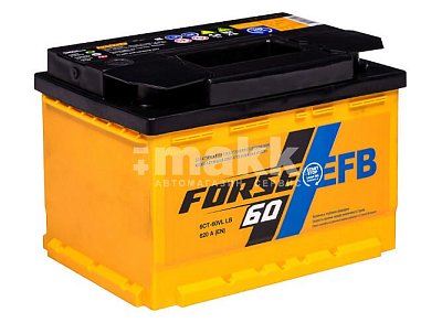 Аккумуляторная батарея 60 Ач Forse EFB п/п низкий 24,2*17,5*17,5