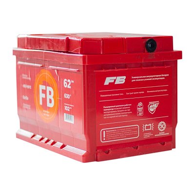 Аккумуляторная батарея 62 Ач FB о/п низкая 24,2*17,5*17,5