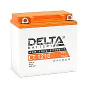 Мото аккумулятор DELTA 12В 10Ач (YB9A-A, 12N9-4B-1, YB9-B) п/п