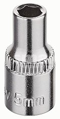 Головка торцевая стандартная шестигранная 1/4" 5 мм Кraft 700643