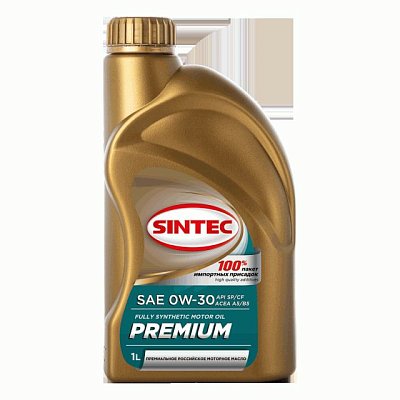 Масло моторное SINTEC PREMIUM 9000 синт 0W30 API SP ACEA A5/B5 1л