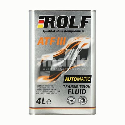 Масло трансмиссионное ROLF ATF III 4л