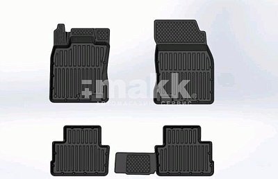 Коврики в салон Nissan Qashgai (13+) к-т 4шт черный SRTK NS.QASH.13G.02X62