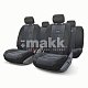 Чехлы AIRBAG полиэстер/велюр, 9 предметов, черный/черный 6 шт/уп TT-902V BK/BK