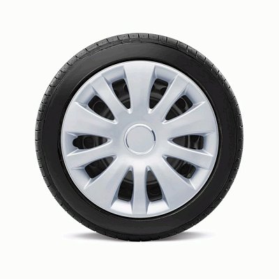 Колпаки Autoprofi  пластик регулир обод к-т 4пр металлик 16"(400мм) 4шт/уп WC-1155 SILVER (16)