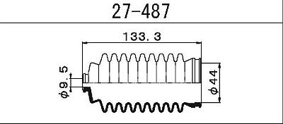 Пыльник рулевой рейки Toyota Carina 27-487 Maruichi 