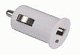 Автомобильное ЗУ USB 1А + кабель 8Pin iPhone 5/6/7/8/X Continent белый ZA10-191WT /Si1