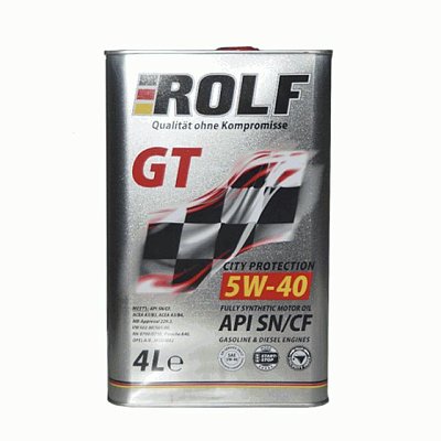 Масло моторное ROLF GT 5W40 синтетическое 4л