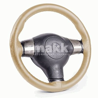 Оплётка для перетяжки AUTOPROFI композит.кожа нить игла бежевый р-р М SAM-300 croco BE (M)