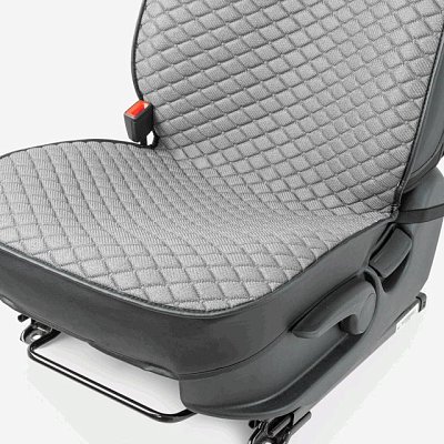 Накидки на сиденье Car Performance передние 2 шт  fiberflax серые 10шт/уп CUS-2032 GY