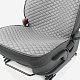 Накидки на сиденье Car Performance передние 2 шт  fiberflax серые 10шт/уп CUS-2032 GY