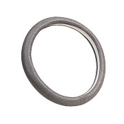 Оплетка перфорированная экокожа, серая Green Star (M)