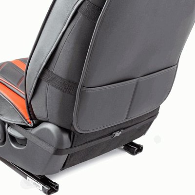 Накидки на сиденье Car Performance передние 2 шт экокожа черн/красные CUS-3012 BK/RD