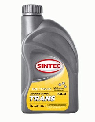 Масло трансмиссионное SINTEC TRANSMISSION 75W90 синт API GL-4 ТМ-4-18 1л 