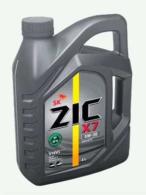 Масло моторное ZIC X7 5W30 синтетическое 4л