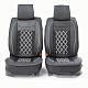 Накидки на сиденье Car Performance передние 2 шт экокожа черн/серые CUS-2092 BK/GY