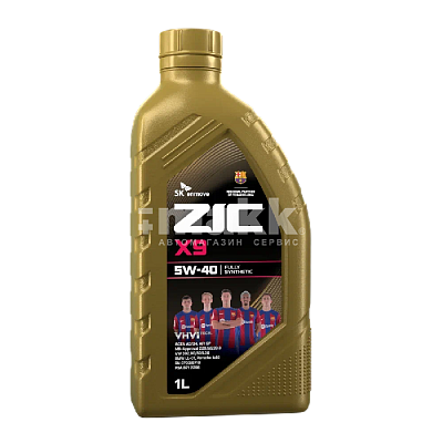 Масло моторное ZIC X9 5W40 синт. API SP ACEA A3/B4 1л