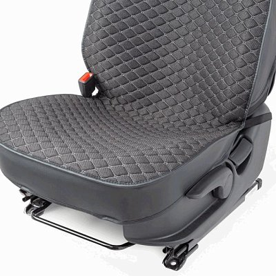 Накидки на сиденье Car Performance передние 2 шт  fiberflax черные 10шт/уп CUS-2032 BK