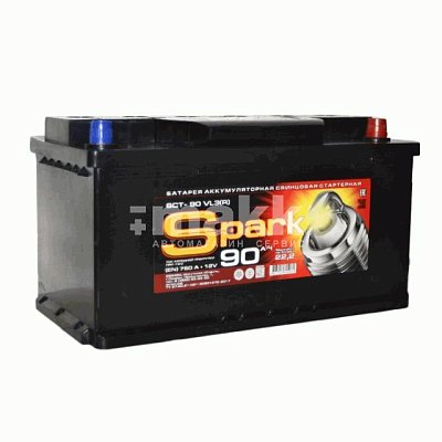 Аккумуляторная батарея 90 Ач Spark о/п  35,3*17,5*19