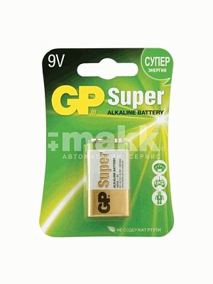 Батарейка 6F22 GP GREEN CELL 1604G-BC1 BL-1(КРОНА)