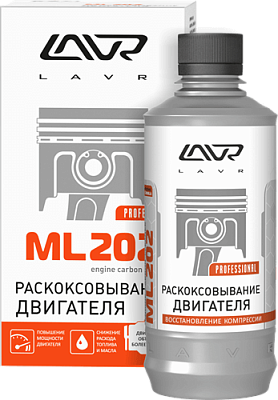 Раскоксовка двигателя LAVR 330мл ML202 шприц в коплекте LN2504