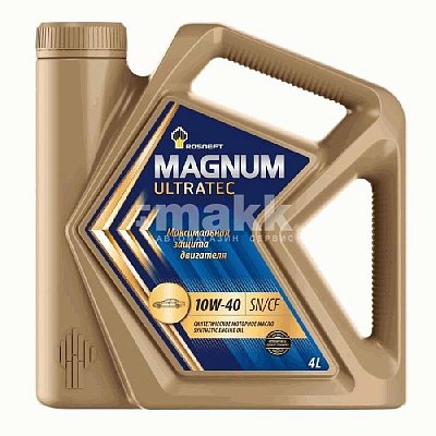 Масло моторное Rosneft Magnum Ultratec 10W40 синт. API SN/CF ACEA A3/B4  4л