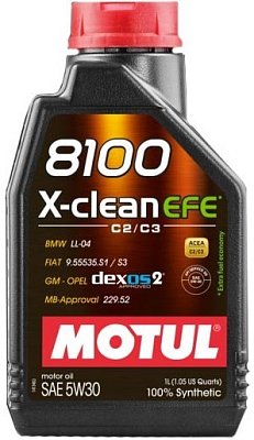 Масло моторное Motul Авто 8100 X-CLean EFE 5w30 109470/107210  1л