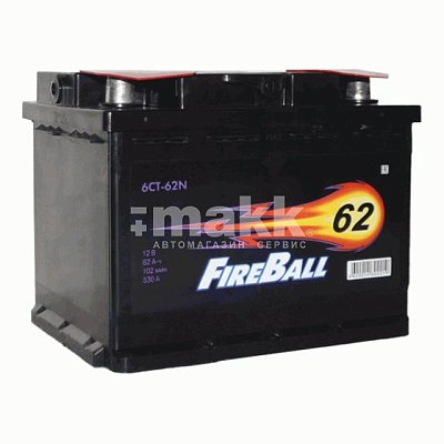 Аккумуляторная батарея 62 Ач FIREBALL п/п   24,2*17,5*19