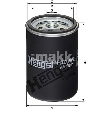 Фильтр карбамидный Hengst H100WL (C 811) CUMMINS, DAF, IVECO, KENWORTH, KING LONG, (Add-Blue)