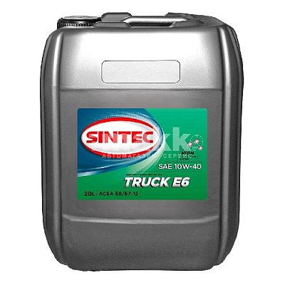 Масло моторное SINTEC Truck 10w40 ACEA E6/E7 п/с 20л