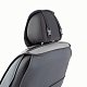 Накидки на сиденье Car Performance передние 2 шт алькантара + экокожа черн/серые  CUS-3044 BK/GY