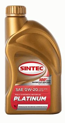 Масло моторное SINTEC PLATINUM 7000 синт 0W20 ILSAC GF-6, API SP 1л