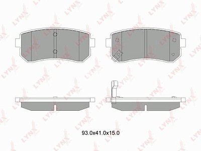 Колодки тормозные задние BD4407 LYNXauto