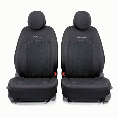 Чехлы автомоб. JACQARD жаккард 11 предм 2 молн чёрные AIRBAG JAC-1102 Attache