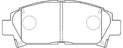 Колодки тормозные дисковые передние BP21362 SB NAGAMOCHI