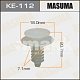 Клипса пластм. крепежная KE-112 Европа Masuma