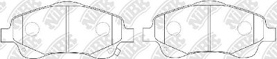 Колодки тормозные передние PN1233 NIBK