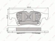 Колодки тормозные задние BD6302 LYNXauto