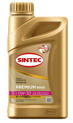 Масло моторное SINTEC PREMIUM 9000 0W20 синт. API SN plus ACEA C5 1л